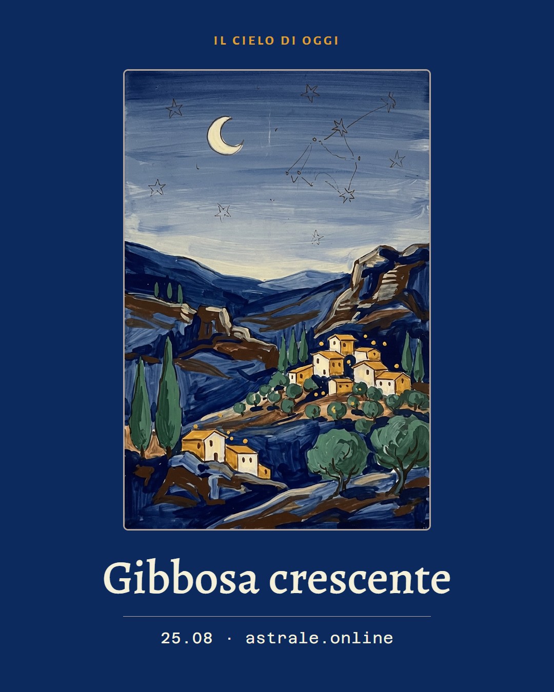 Gibbosa crescente, 25 agosto 2026