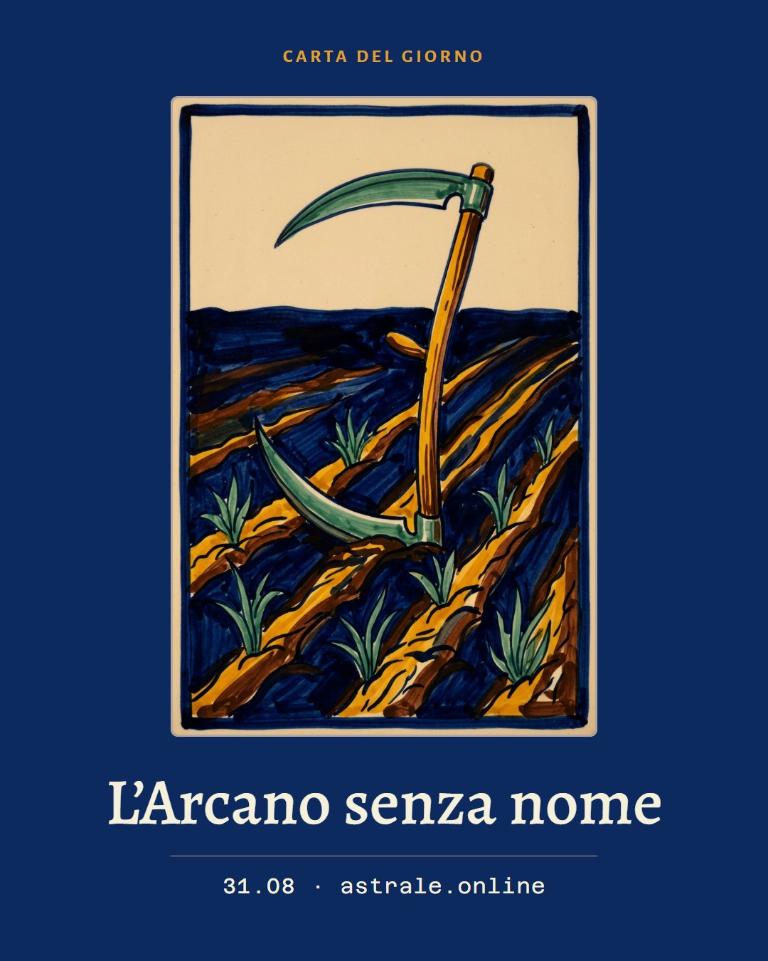 L’Arcano senza nome, 31 agosto 2026