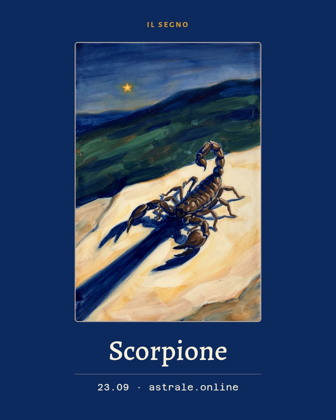 Scorpione, 23 settembre 2026