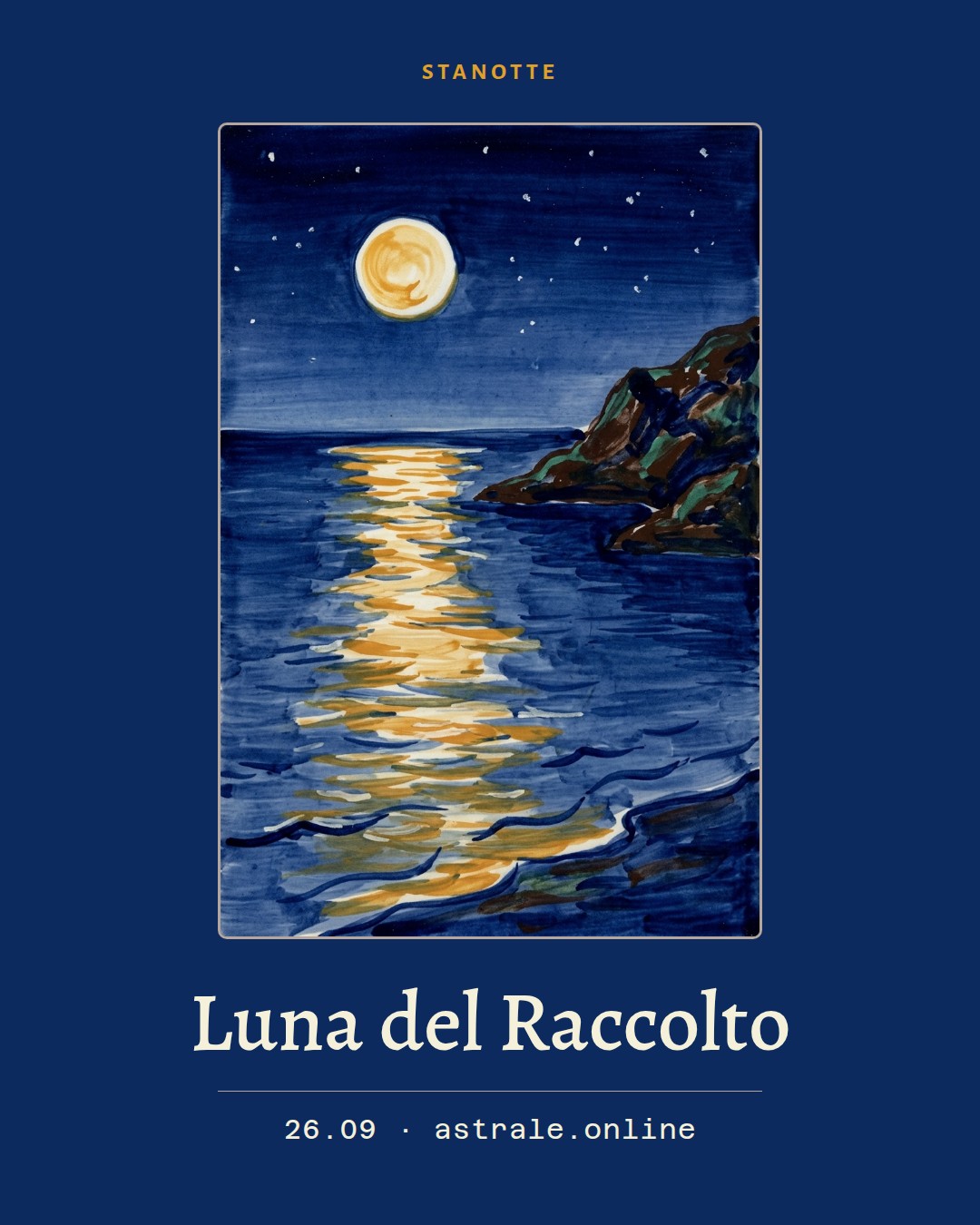 Luna del Raccolto, 26 settembre 2026