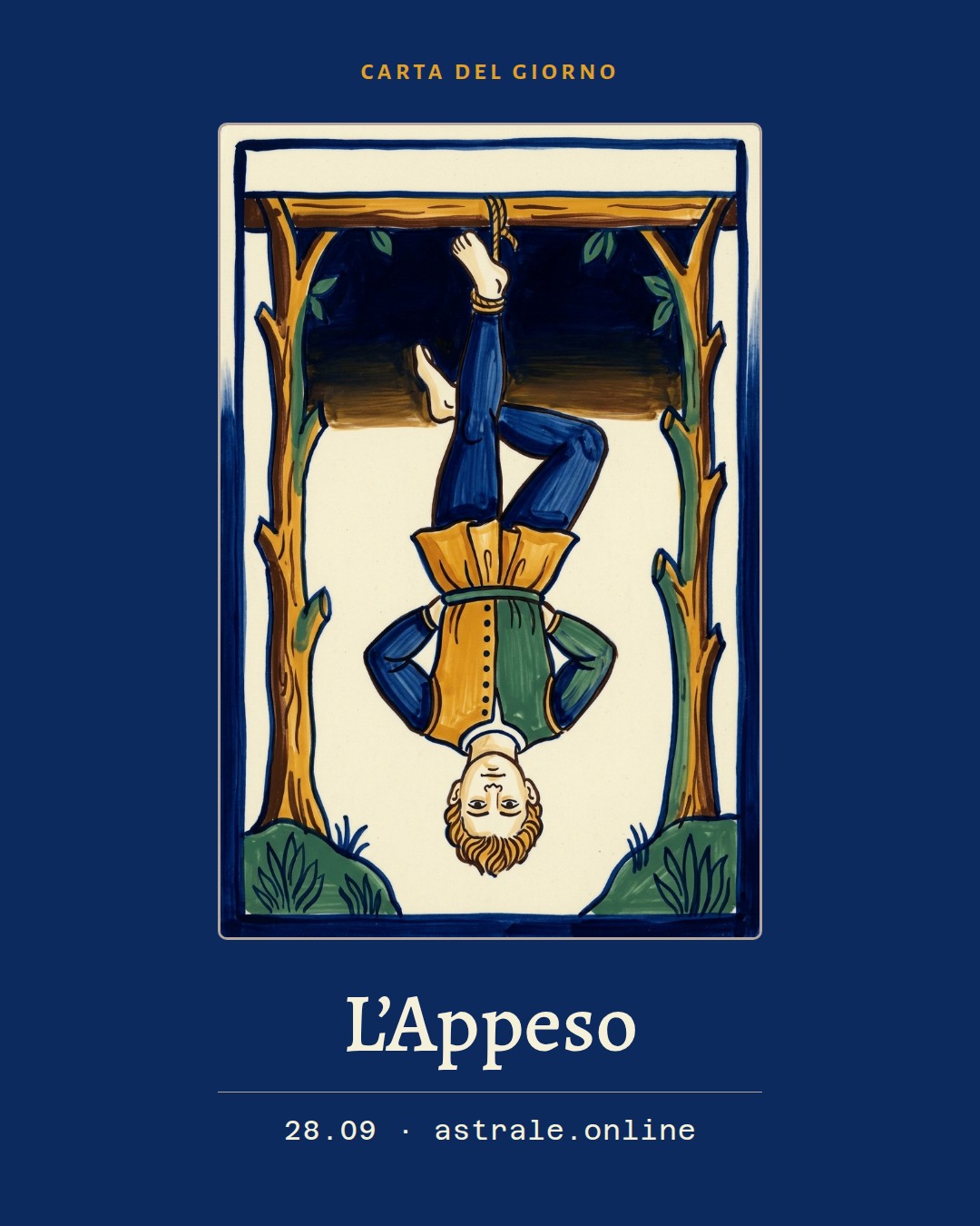 L’Appeso, 28 settembre 2026